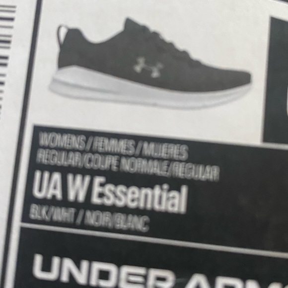 Under Armour Essentials womens size 6.5 black-NEW - Picture 6 of 6